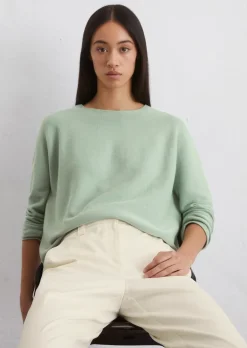 Bezszwowy sweter oversize Wykonane z miękkiej bawełny organicznej