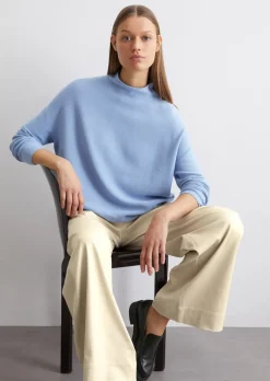 Bezszwowy sweter oversize Wykonane z miękkiej bawełny organicznej