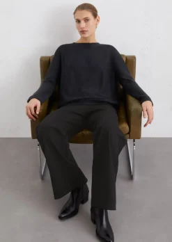 Bezszwowy sweter oversize Wykonane z miękkiej bawełny organicznej