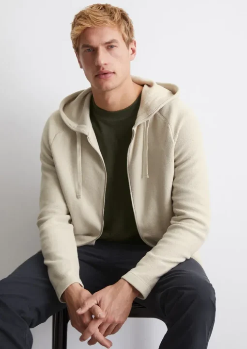 Bluza z kapturem z regularnej dzianiny wykonane z czystej bawełny organicznej