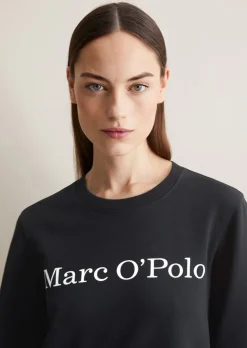 Bluza z logo regular wykonane z bawełny organicznej