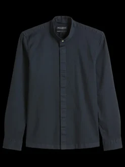 Bluza ze stójką z lekkiego, elastycznego materiału diagonalnego