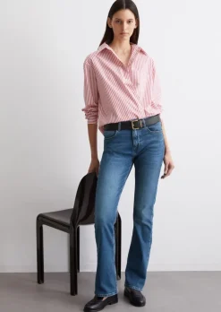 Bluzka w paski dla chłopaka w stylu boyfriend