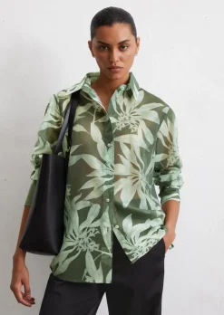 Bluzka z nadrukiem regular z TENCEL™ Lyocell