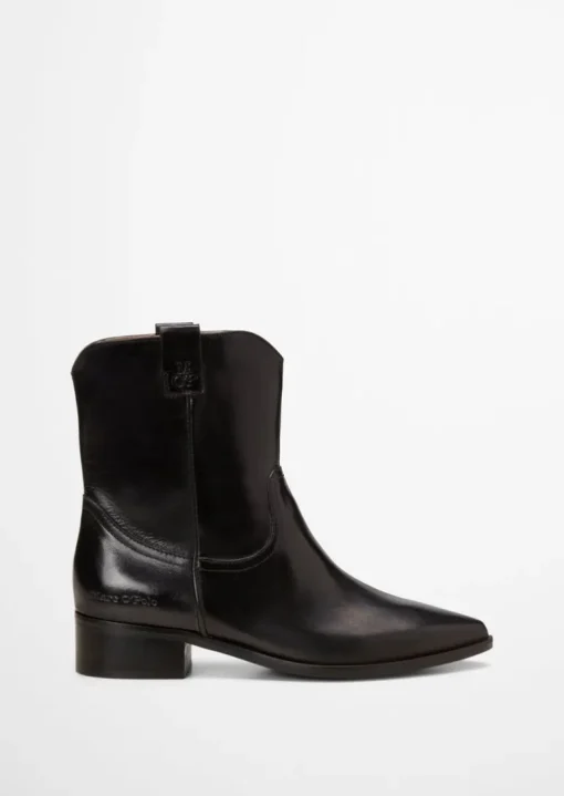 Buty do kostki wykonane z delikatnej skóry bydlęcej