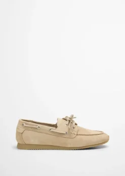 Buty do łodzi Wykonane z zamszowej skóry bydlęcej