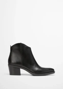 Buty za kostkę w zachodnim stylu z wewnętrznym zamkiem błyskawicznym