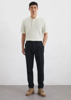 Chino model Osby jogger plisy zwężane Wykonane z miękkiej mieszanki materiałów