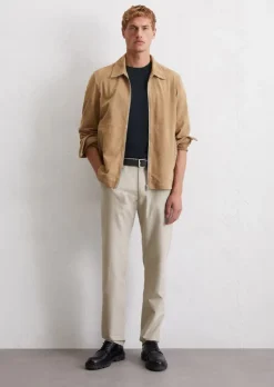 Chino Model Osby Jogger wykonany z mieszanki bawełny i lnu