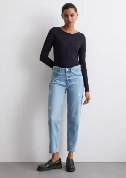 Dżinsy model Hetta relaxed cropped z CIRCULOSE®
