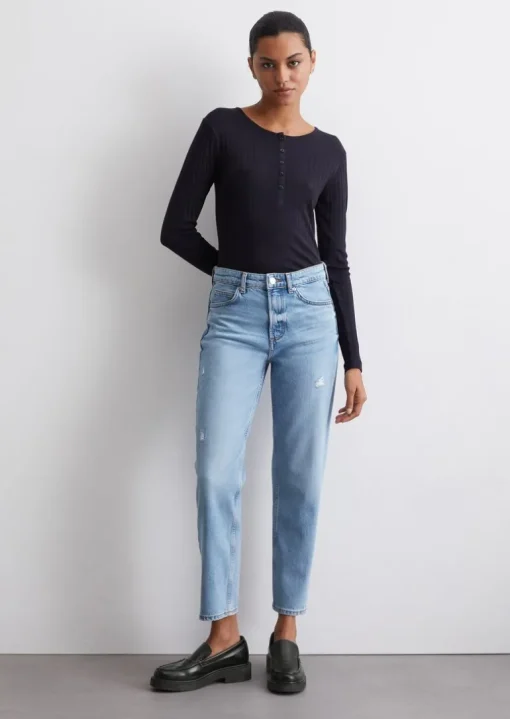 Dżinsy model Hetta relaxed cropped z CIRCULOSE®