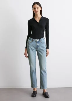Dżinsy model Linde straight cropped z CIRCULOSE®
