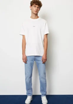 Dżinsy model Linus slim tapered z mieszanki z bawełną ekologiczną