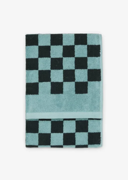 Guest towel Model Checker z żakardowym wzorem w kratkę
