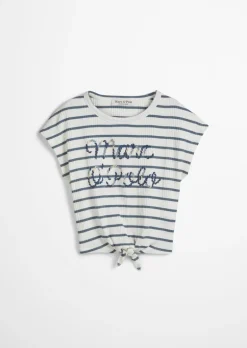 Koszulka KIDS-GIRLS z detalem węzła