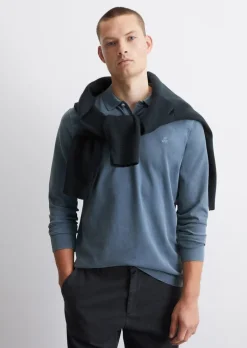 Koszulka polo jersey regular wykonane z czystej bawełny organicznej