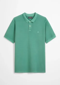 Koszulka polo Piqué regular wykonane z bawełny organicznej
