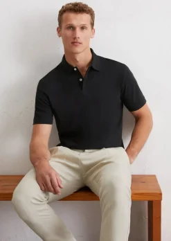 Koszulka polo z krótkim rękawem jersey regular Wykonane z czystej bawełny organicznej