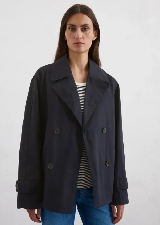 Kurtka Caban regular wykonane z organicznej bawełny twill