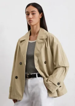 Kurtka Caban regular wykonane z organicznej bawełny twill