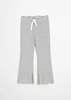 Legginsy KIDS-GIRLS wykonana z prążkowanego dżerseju z bawełny organicznej