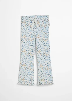 Legginsy KIDS-GIRLS wykonana z prążkowanego dżerseju z bawełny organicznej