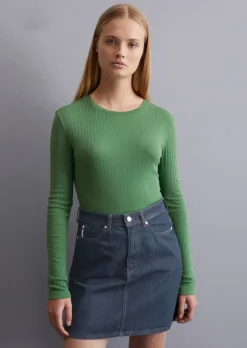 Longsleeve slim wykonane z bawełny organicznej