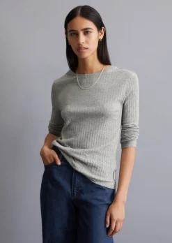 Longsleeve slim wykonane z bawełny organicznej