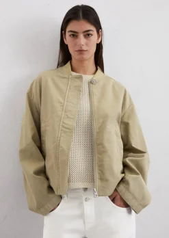 Luźna bluza wykonana z organicznej mieszanki bawełny i lnu