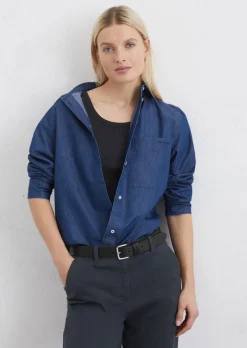 Luźna bluzka typu crop z TENCEL™ Lyocell