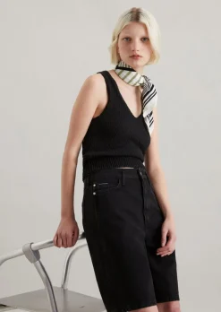 Luźny top z dzianiny wykonane z przędzy Cotton-Slub