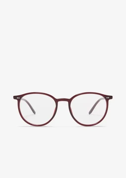Okrągłe okulary panto unisex Z wysokogatunkowego acetatu