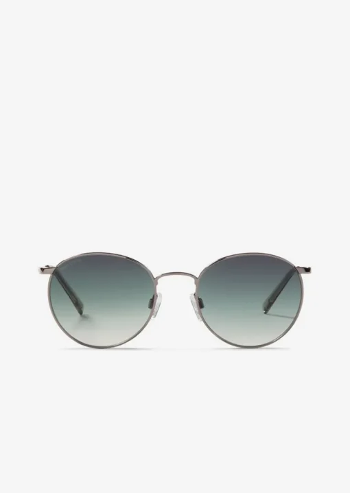 Okulary przeciwsłoneczne unisex z filigranową metalową oprawką