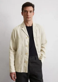 Overshirt w stylu blezera z dwiema kieszeniami na piersi