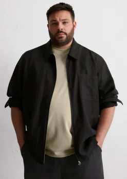 Overshirt wykonane z czystego lnu