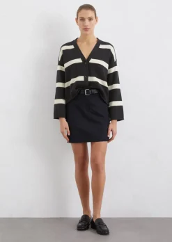 Oversize'owy kardigan DfC wykonane z bawełny organicznej