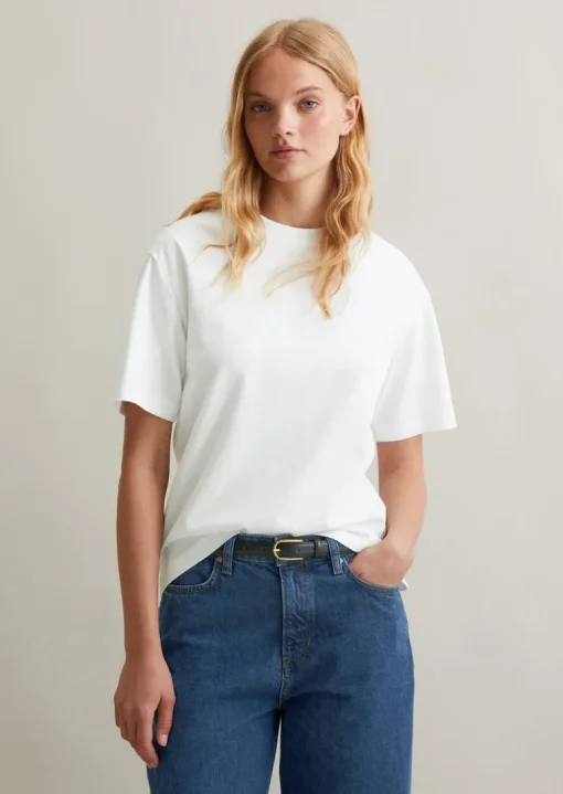 Podstawowy zwykły T-shirt wykonane z bawełny organicznej