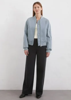 Regularna bluza w stylu lotnika wykonane z poliestru z recyklingu