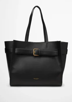 Shopper duży wykonana z gładkiej skóry bydlęcej