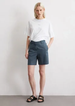 Spodenki dopasowane wykonane z organicznej bawełny twill stretch