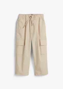 Spodnie cargo KIDS-BOYS wykonana z popeliny z bawełny organicznej