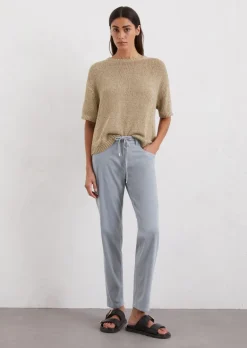 Spodnie model Theda boyfriend z TENCEL™ Lyocell