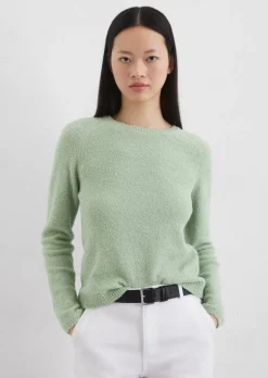 Sweter bouclé slim wykonana z mieszanki bawełny organicznej