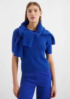 Sweter bouclé slim wykonana z mieszanki bawełny organicznej