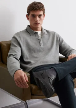 Sweter DfC regular w stylu polo aus Bio-Baumwolle