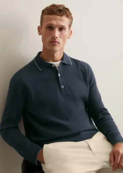 Sweter DfC regular w stylu polo aus Bio-Baumwolle