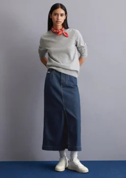 Sweter dzianinowy regular wykonane z miękkiej bawełny stretch