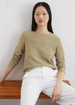 Sweter dzianinowy slim wykonane z miękkiej bawełny organicznej