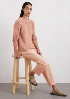 Sweter dzianinowy slim wykonana z mieszanki bawełny organicznej
