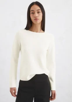 Sweter dzianinowy slim wykonane z miękkiej bawełny organicznej